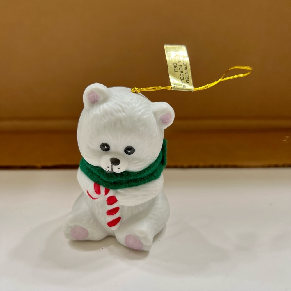 Vintage Jasco Little Chimer Polar Bear Christmas‎ Ornament Bell